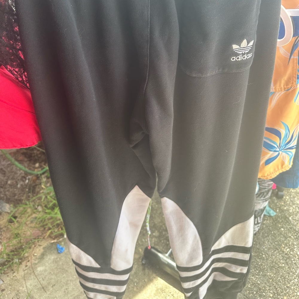 Adidas unisex  Black and Gray Joggers
